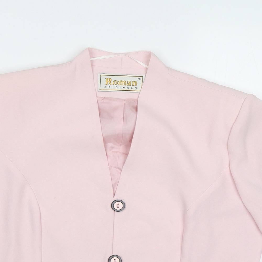 Roman Originals Womens Pink   Jacket Blazer Size 16