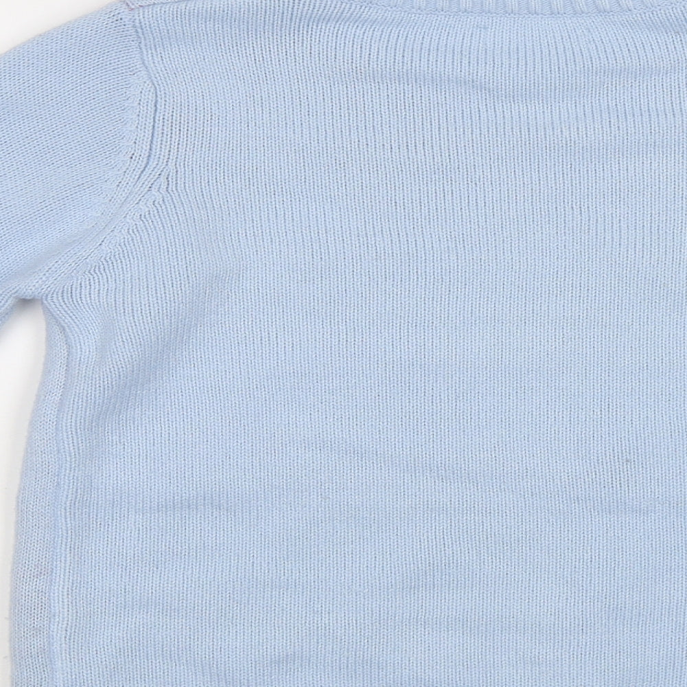 M&Co Girls Blue   Pullover Jumper Size 11 Years  - Xmas jumper