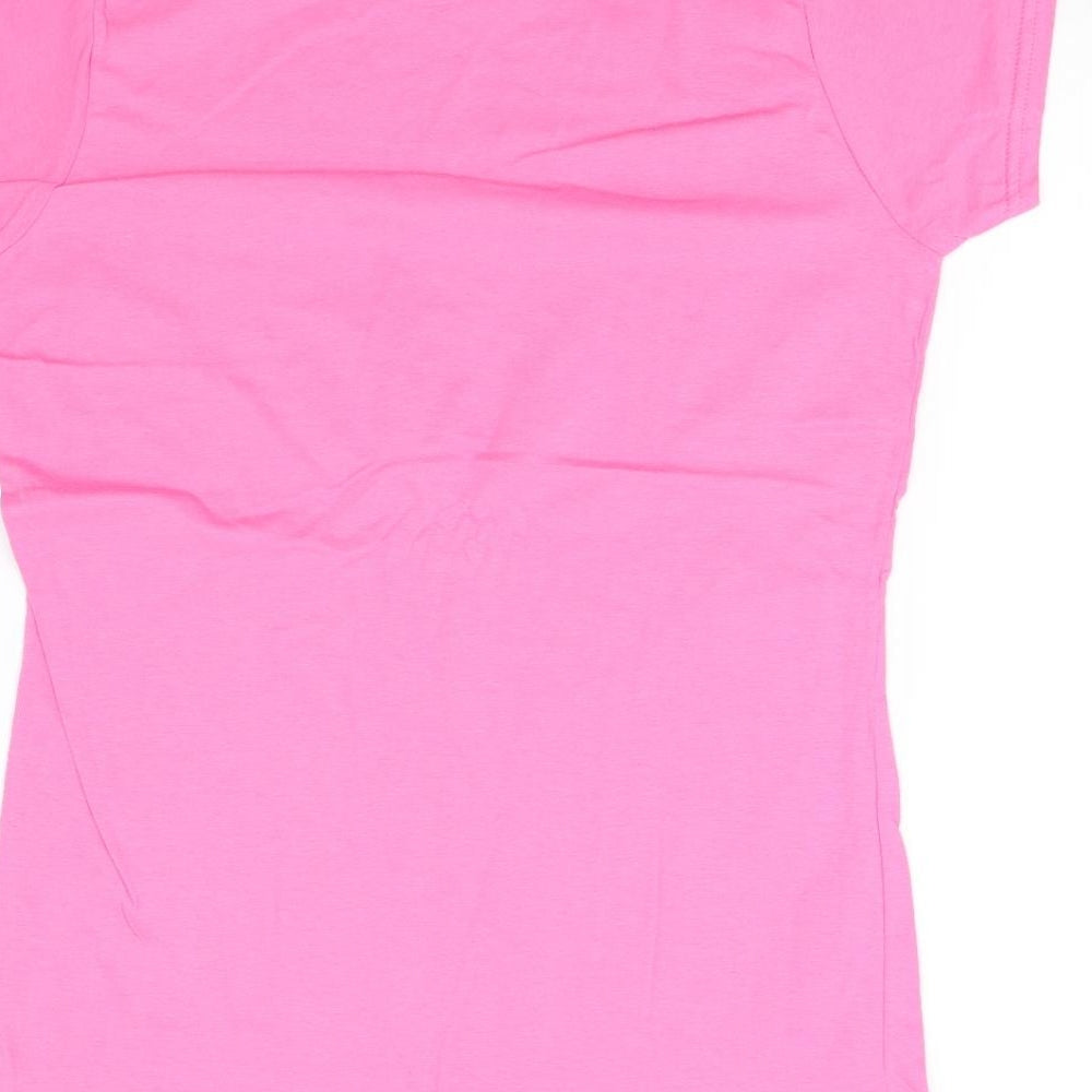 Gildan Womens Pink   Basic T-Shirt Size L