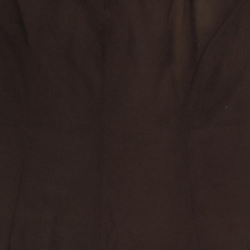 Evans Womens Brown   Flare Skirt Size 30
