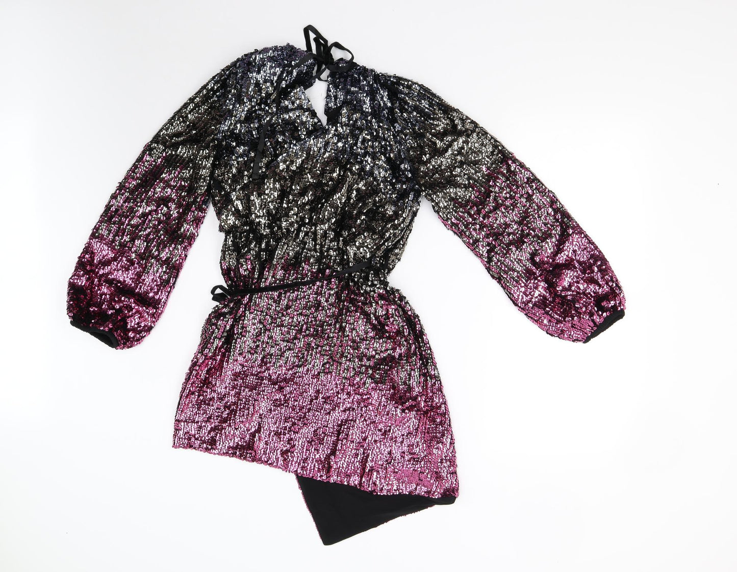 Topshop Womens Multicoloured   Wrap Dress  Size 8