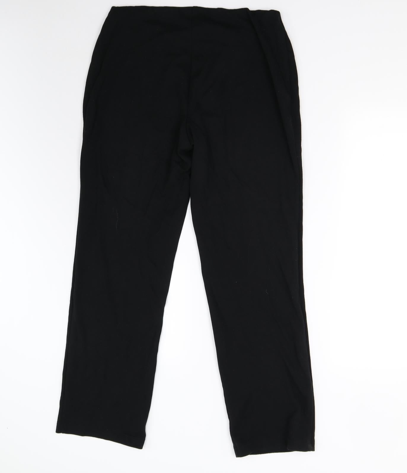 M&S Womens Black   Trousers  Size 14 L29 in