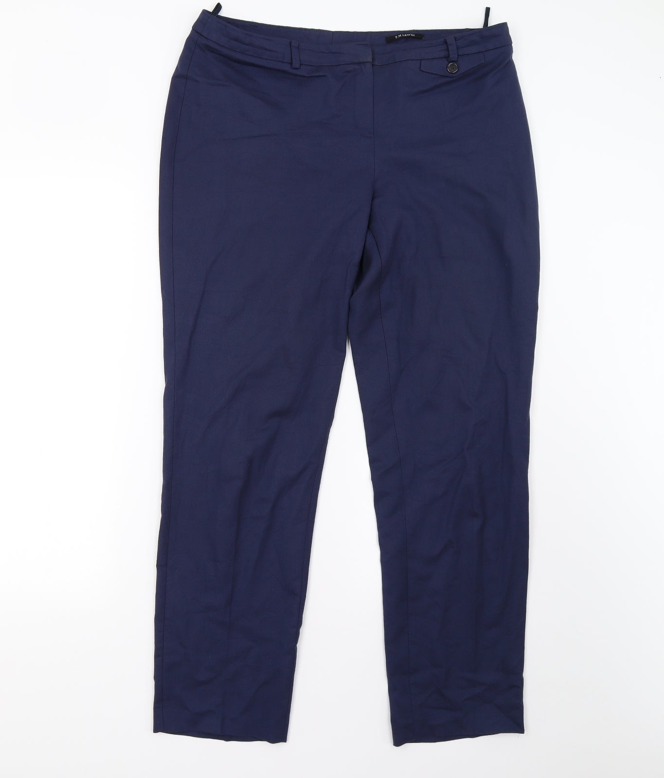 T. M. Lewin Womens Blue   Trousers  Size 14 L29 in