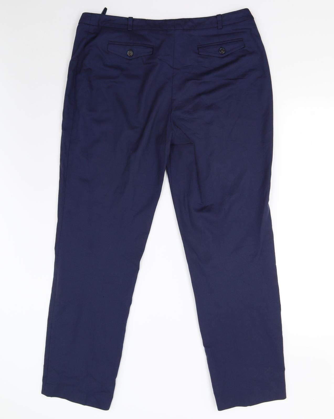 T. M. Lewin Womens Blue   Trousers  Size 14 L29 in