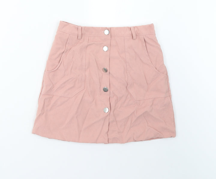 Preworn Womens Pink Mini Skirt Size S