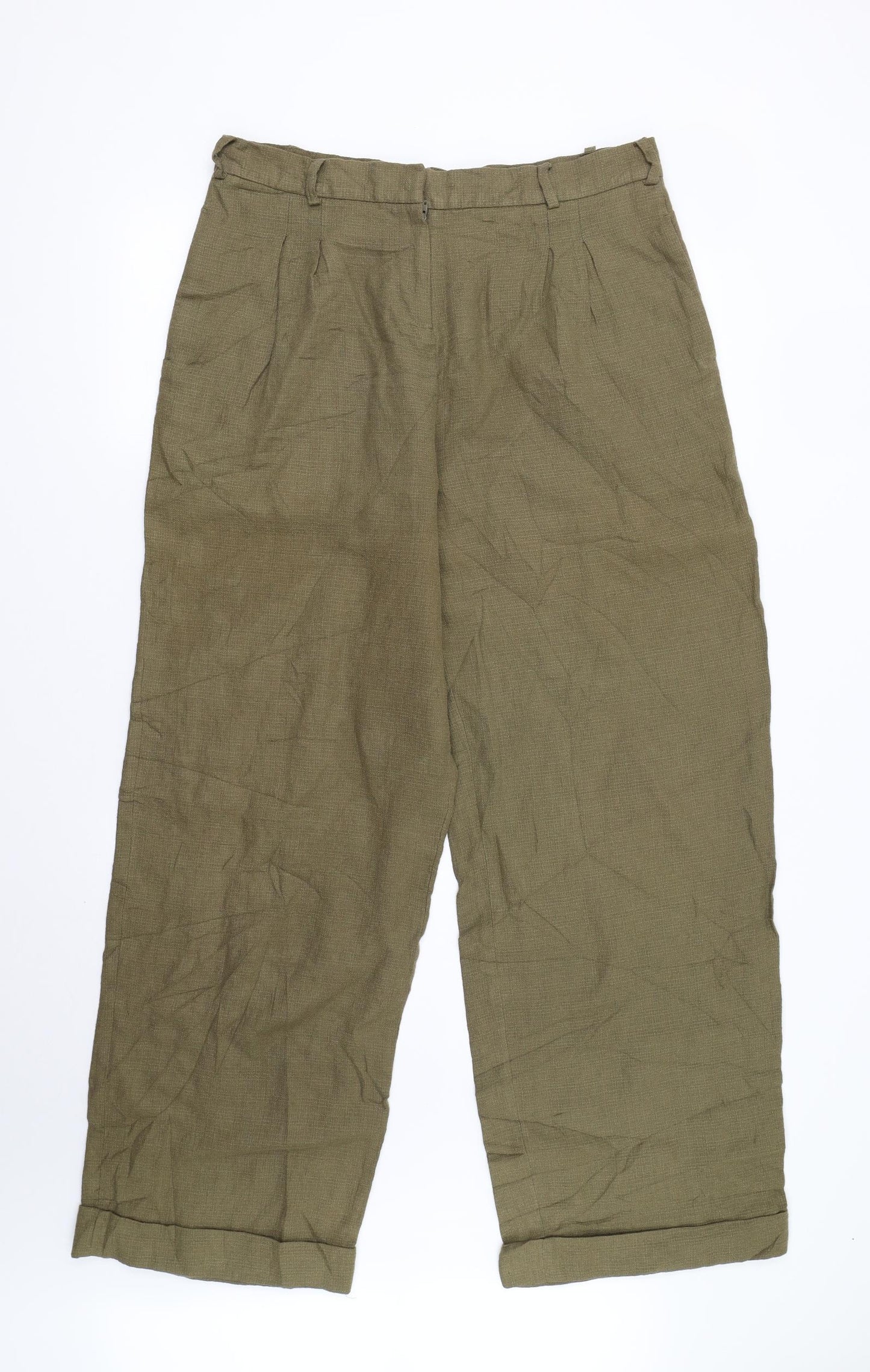 Toast Womens Green   Trousers  Size 16 L31 in