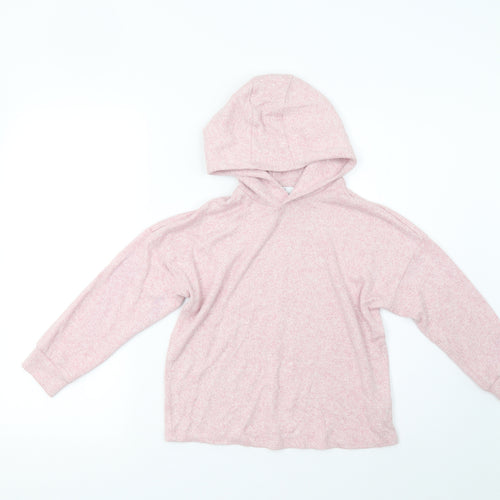 M&S Girls Pink   Pullover Hoodie Size 8-9 Years