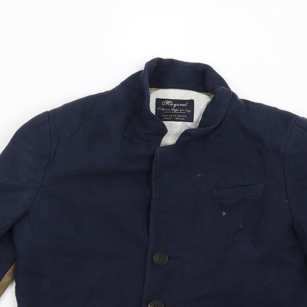Mayoral Boys Blue   Jacket Blazer Size 7 Years