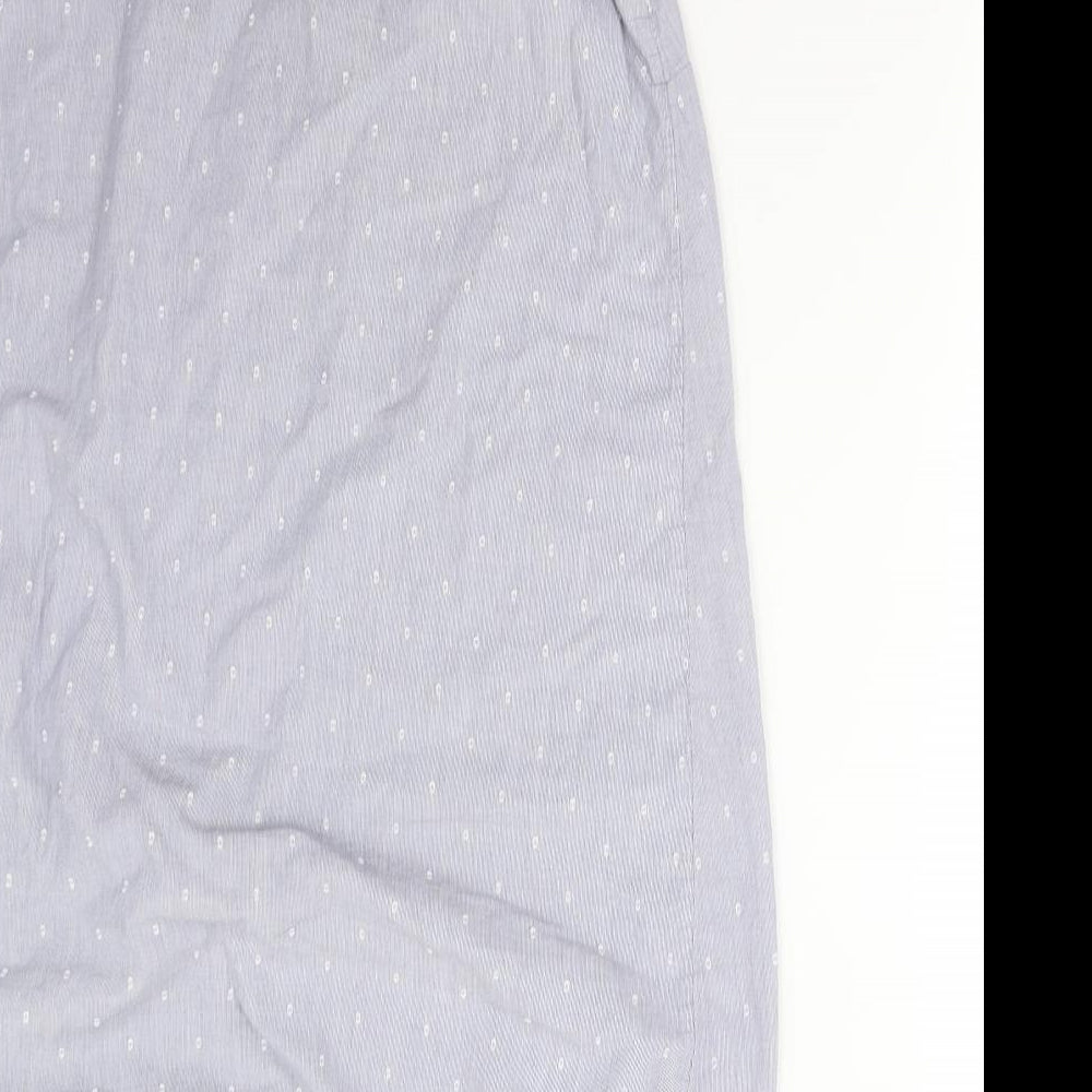 M&S Womens Blue Striped   Nightshirt Size 16