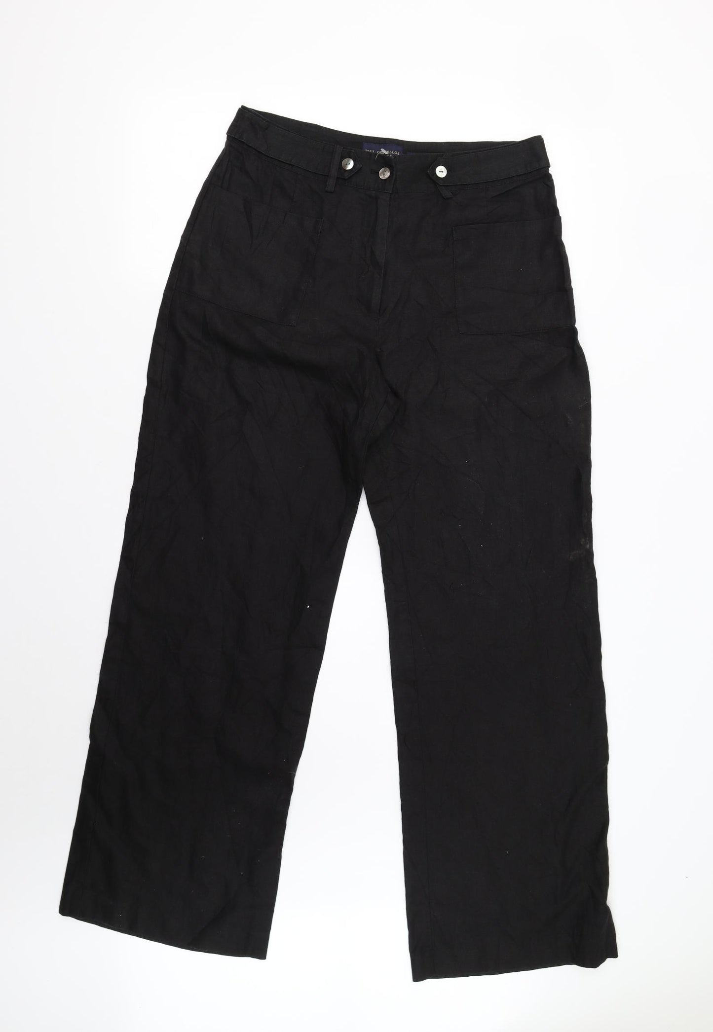 Paul Costelloe Womens Black   Trousers  Size 12 L31 in