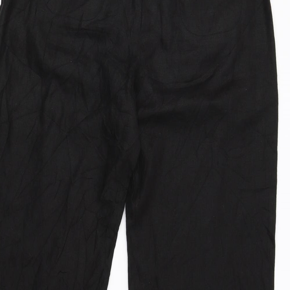 Paul Costelloe Womens Black   Trousers  Size 12 L31 in