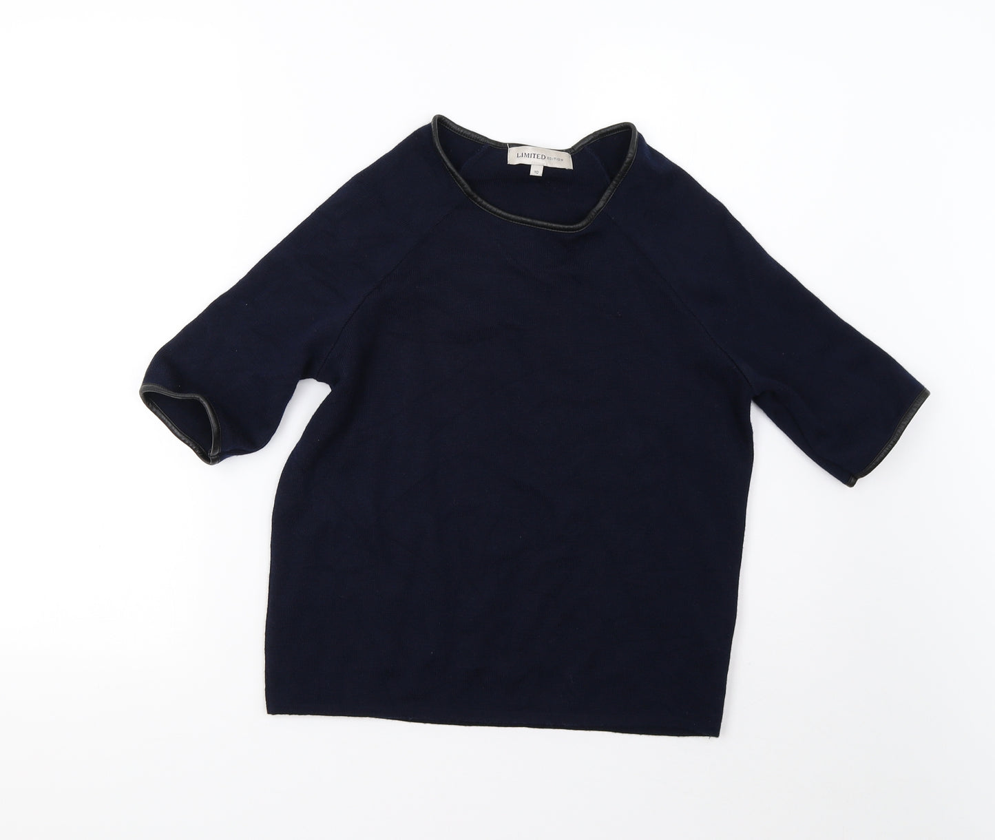 M&S Womens Blue  Knit Pullover Jumper Size 10