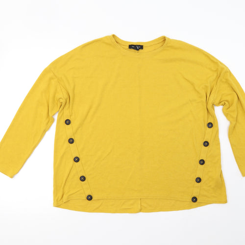 New Look Womens Yellow   Pullover Jumper Size 12