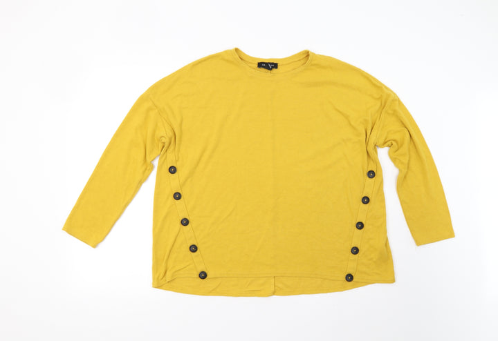 New Look Womens Yellow   Pullover Jumper Size 12