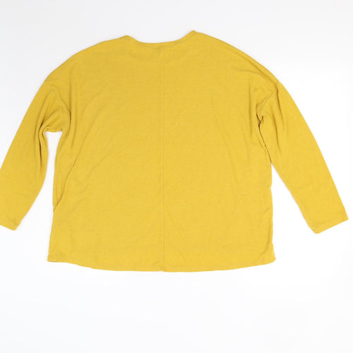 New Look Womens Yellow   Pullover Jumper Size 12
