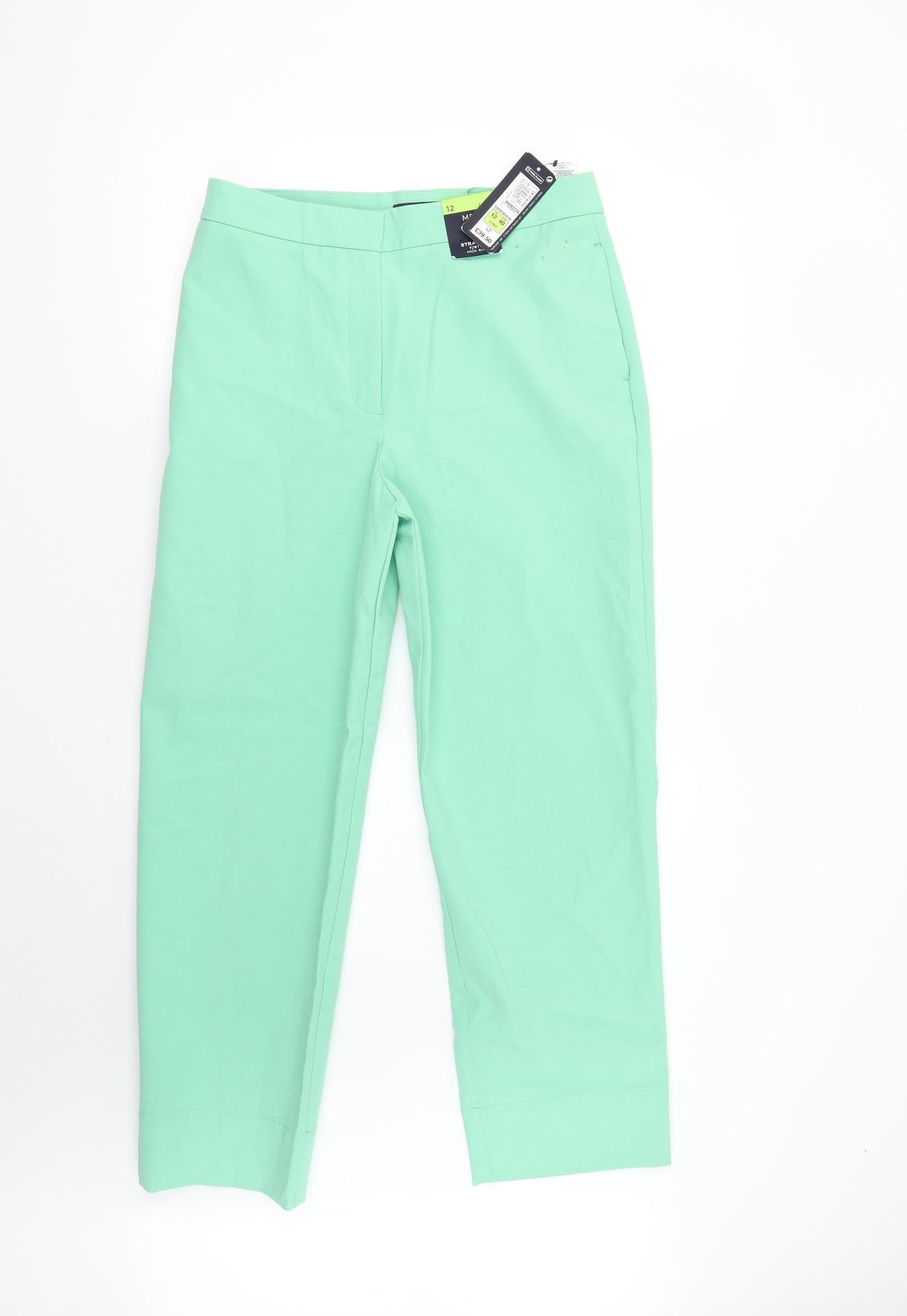 M&S Womens Green   Trousers  Size 12 L27 in