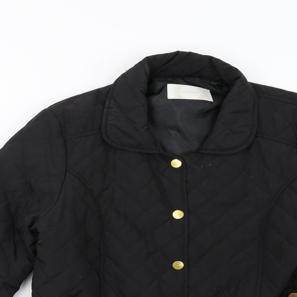 BHS Womens Black   Quilted Jacket Size 16