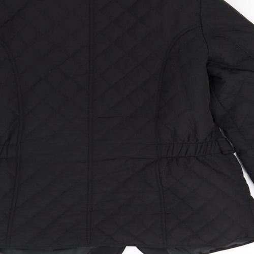 BHS Womens Black   Quilted Jacket Size 16