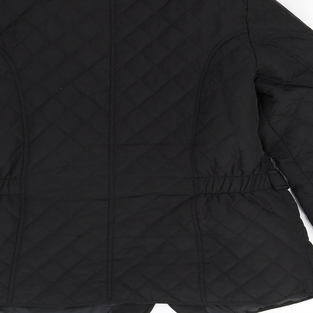 BHS Womens Black   Quilted Jacket Size 16