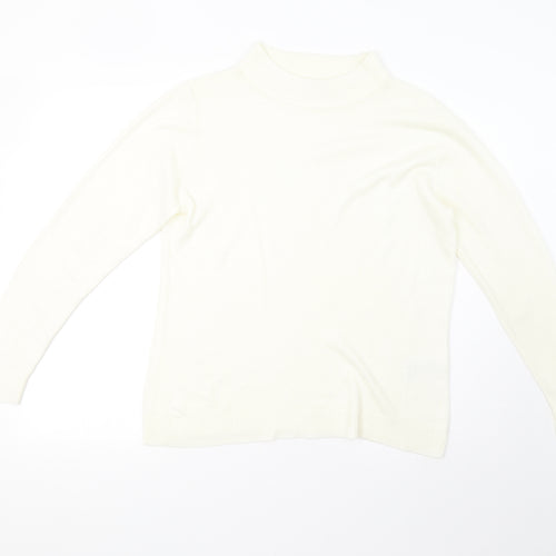 Damart Womens Ivory  Knit Pullover Jumper Size M