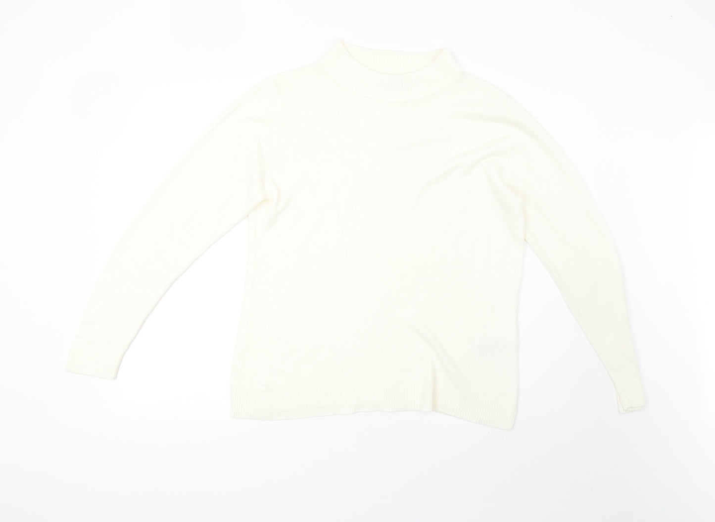 Damart Womens Ivory  Knit Pullover Jumper Size M