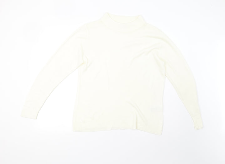 Damart Womens Ivory  Knit Pullover Jumper Size M