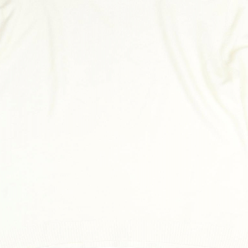 Damart Womens Ivory  Knit Pullover Jumper Size M