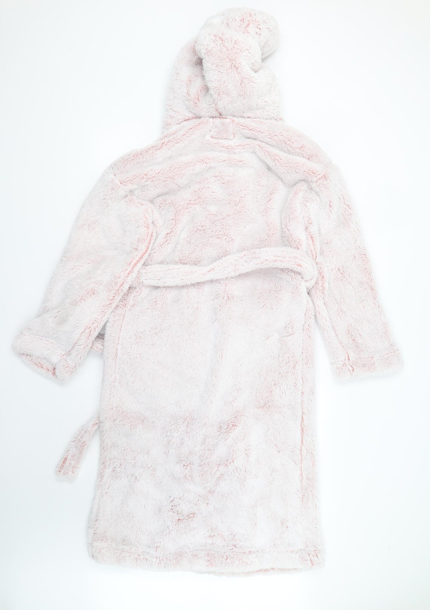 M&S Womens Pink Solid Fleece  Gown Size S