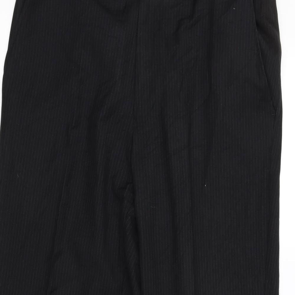Dehavilland Mens Black Striped  Trousers  Size 34 L30 in