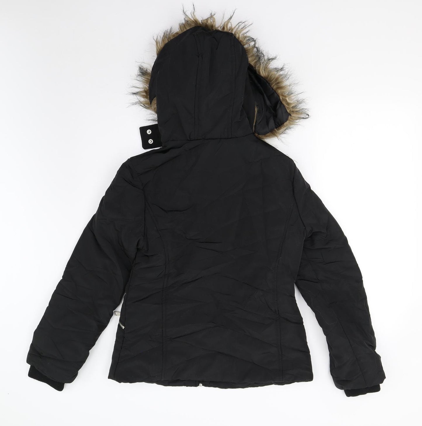 New Look 915 Girls Black   Overcoat Coat Size 12-13 Years