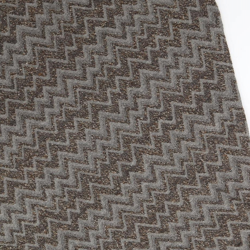 Ann Harvey Womens Brown Geometric  A-Line Skirt Size 18