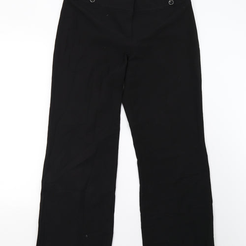 Debenhams Womens Black   Trousers  Size 12 L29 in