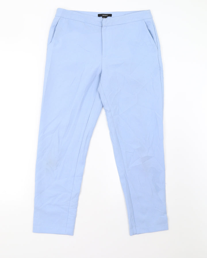 FOREVER 21 Womens Blue Trousers Size M L26 in