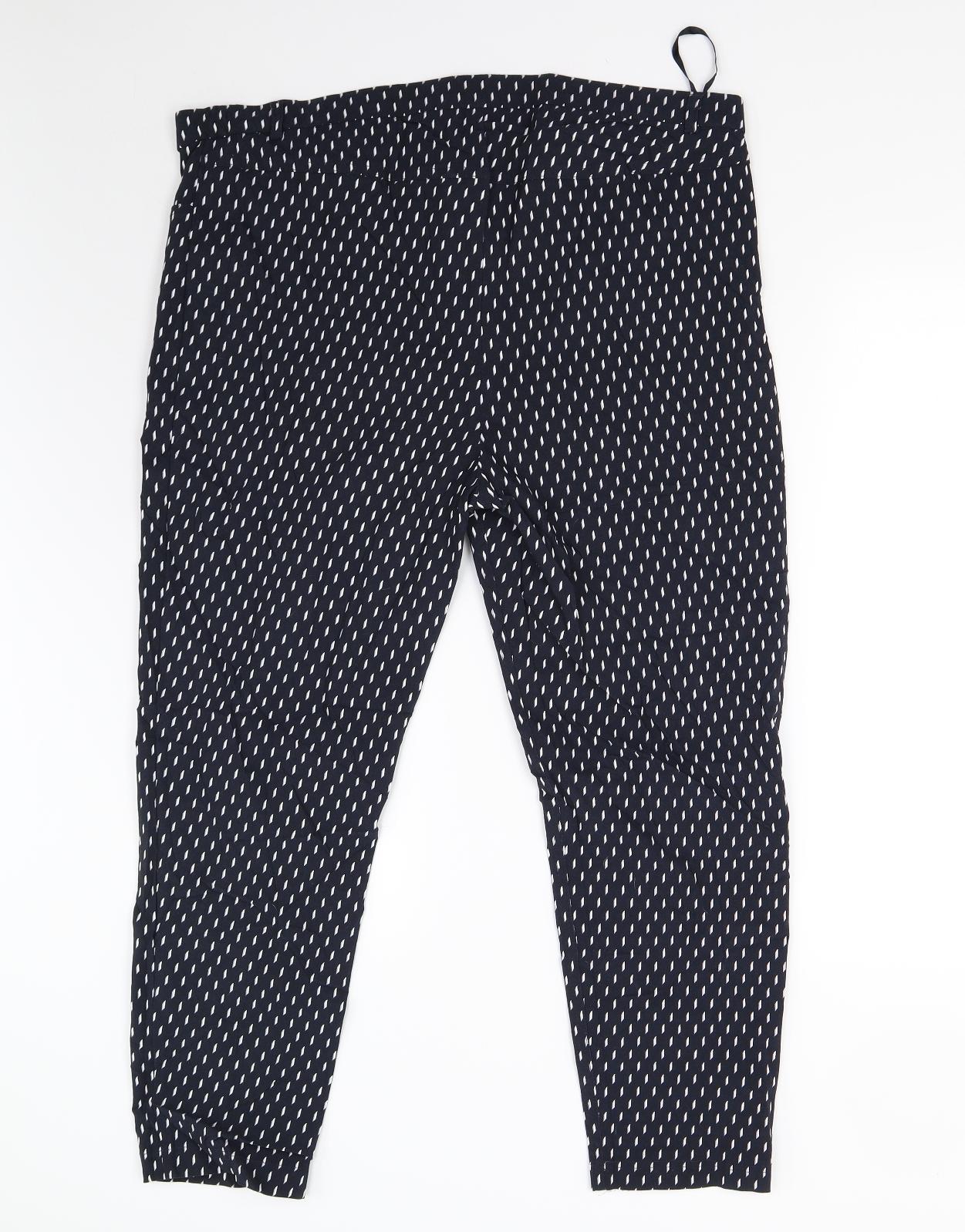 Bonmarché Womens Blue   Trousers  Size 22 L26 in