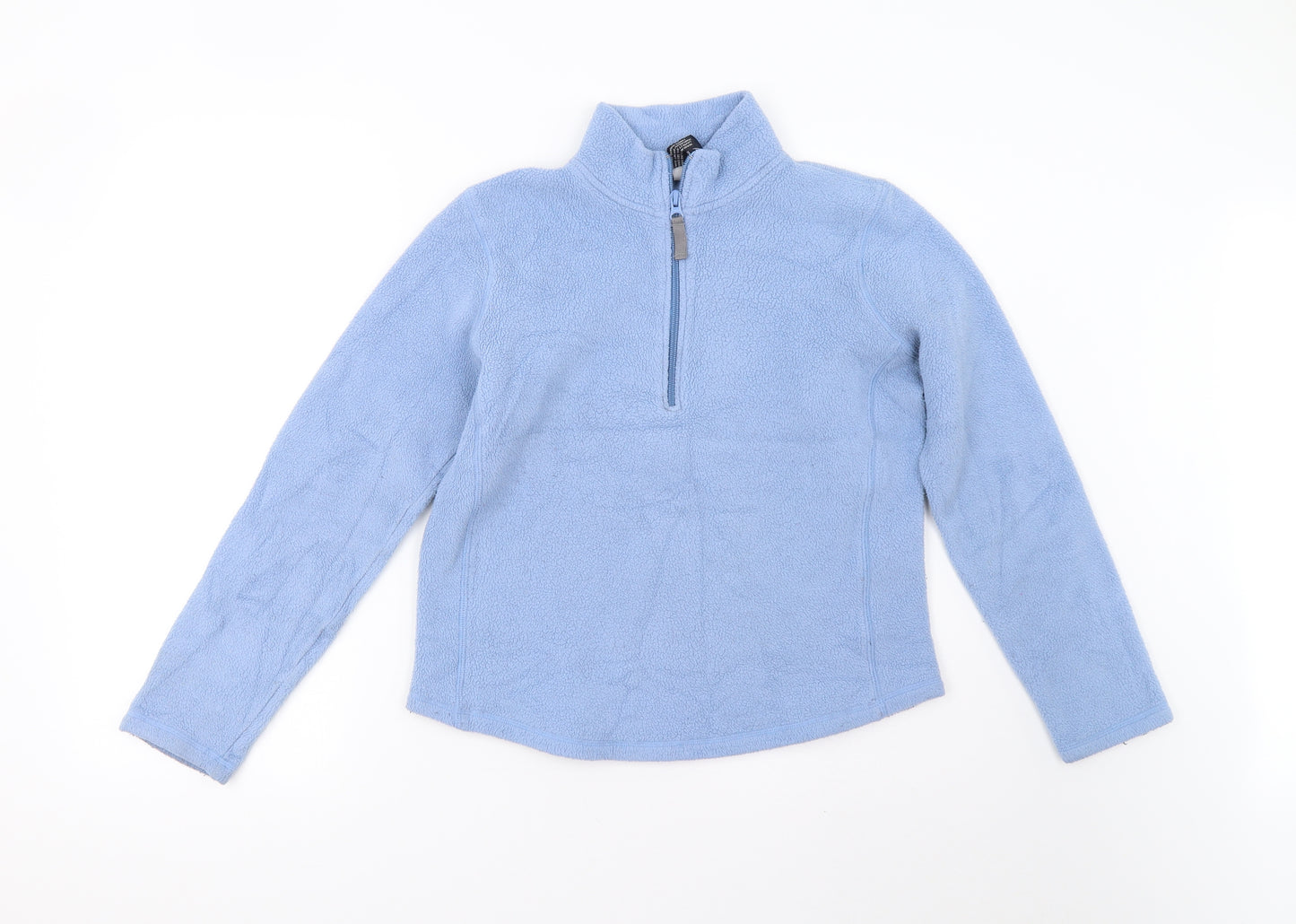 Gap Womens Blue  Fleece Henley Jumper Size S