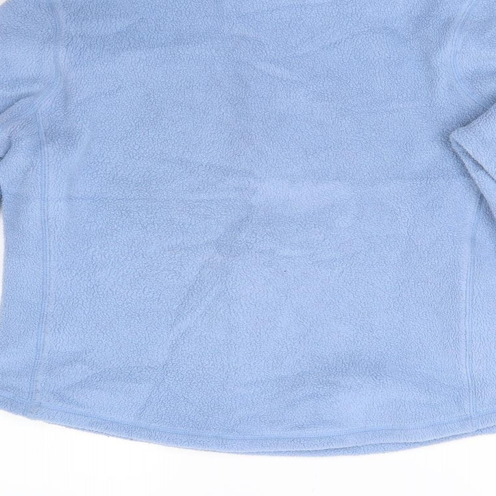 Gap Womens Blue  Fleece Henley Jumper Size S