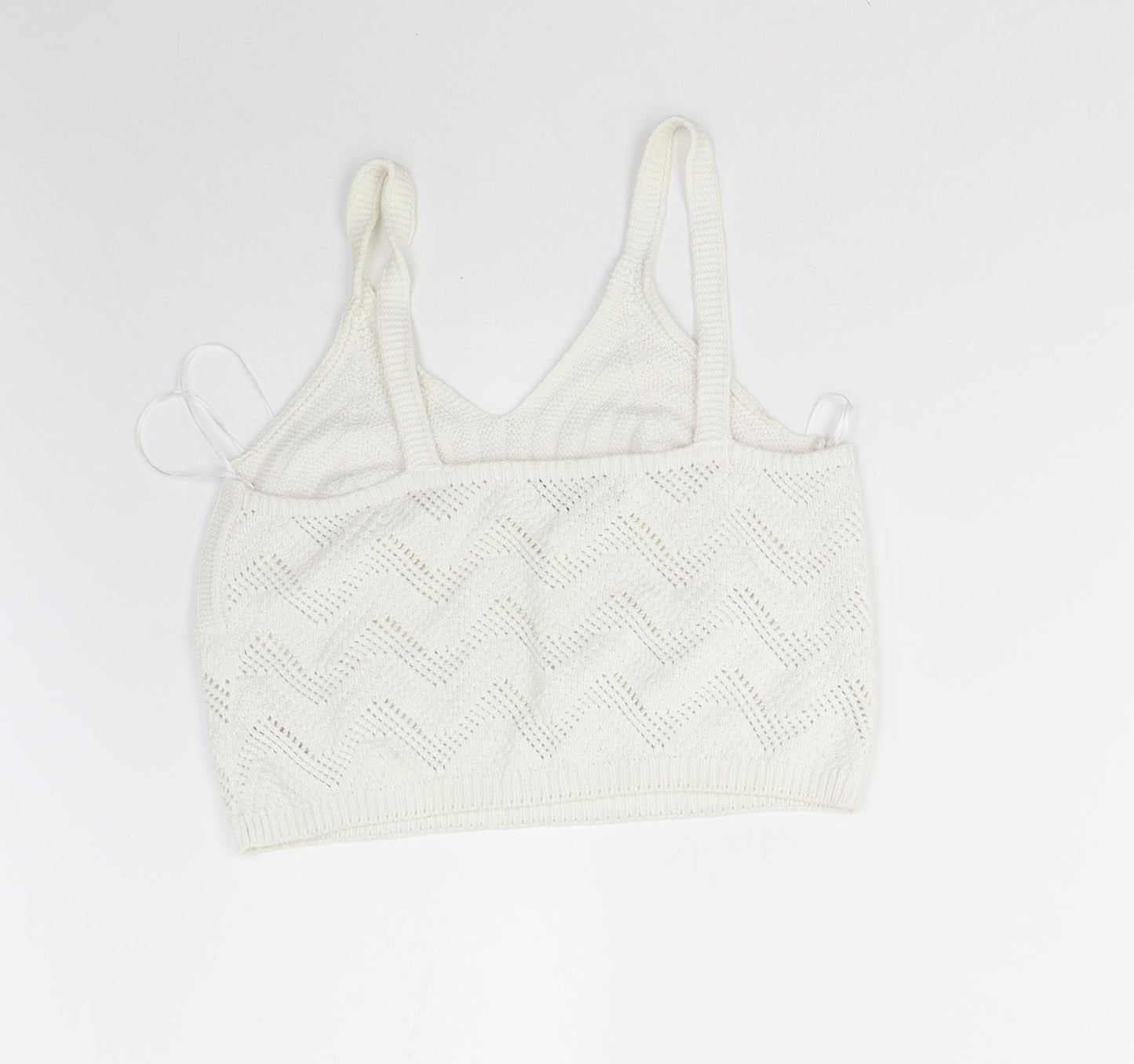 New Look Womens Ivory   Cropped Tank Size 14