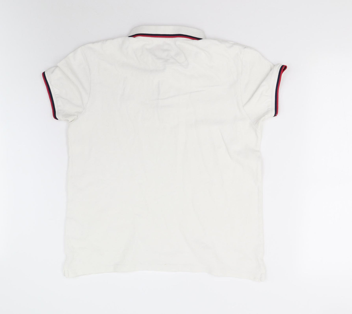 Lyle & Scott Mens White    Polo Size M