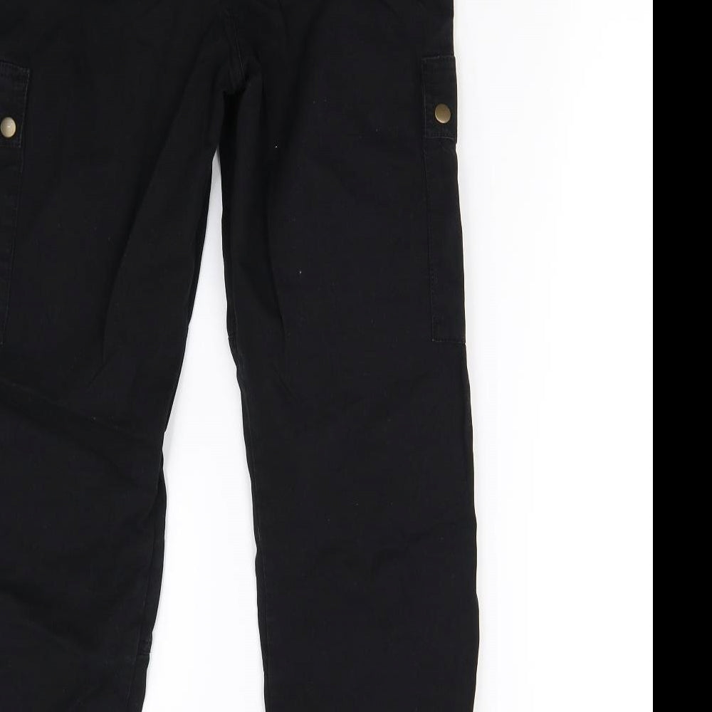 New Look Womens Black   Cargo Trousers Size 12 L28 in