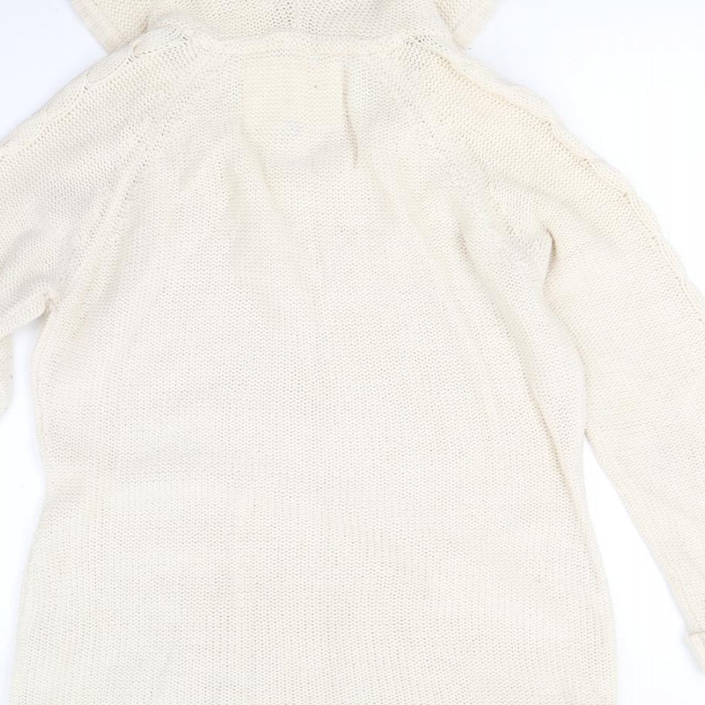 New Look Womens Ivory  Knit Pullover Jumper Size 14