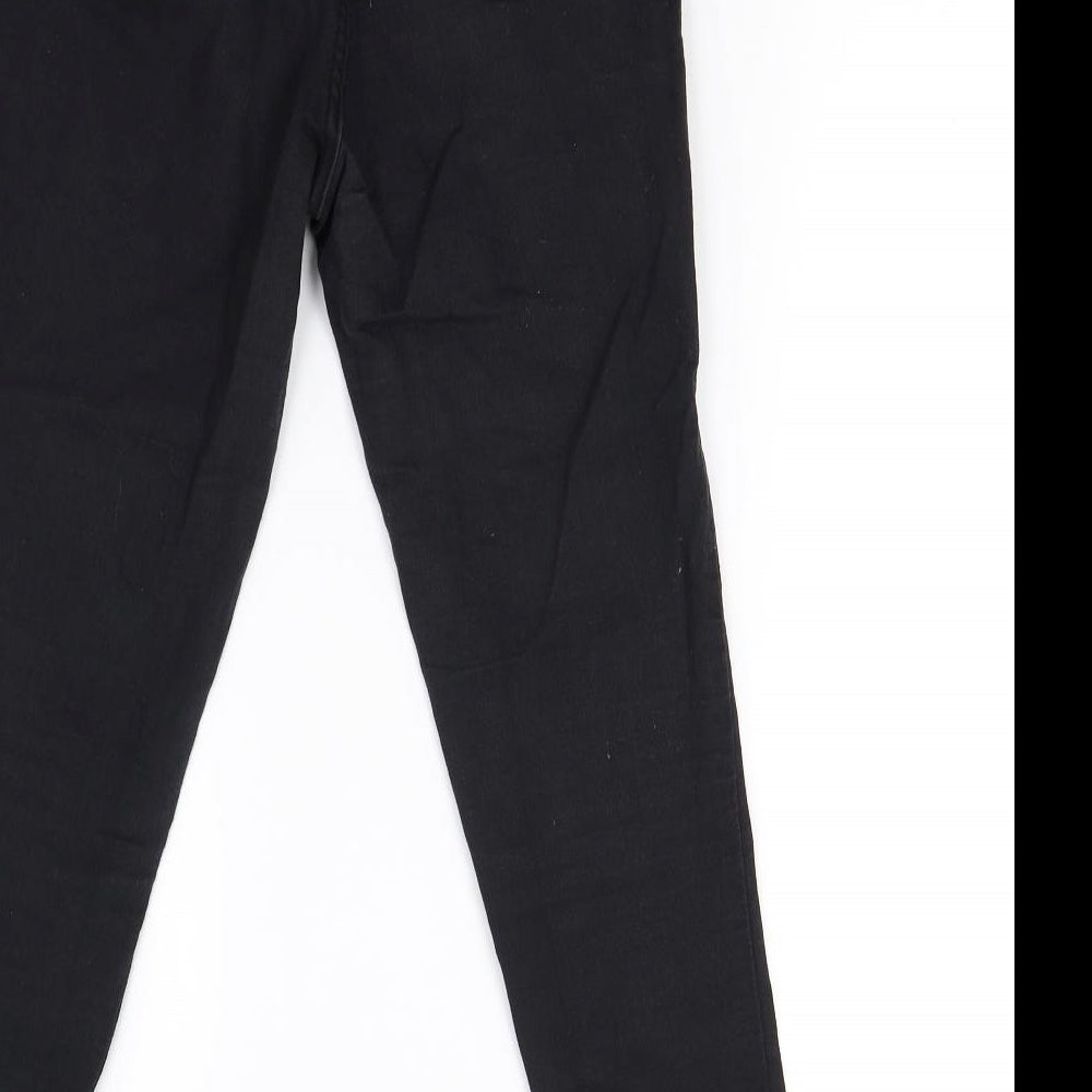 Pretty Little Thing Womens Black  Denim Skinny Jeans Size 10 L25 in
