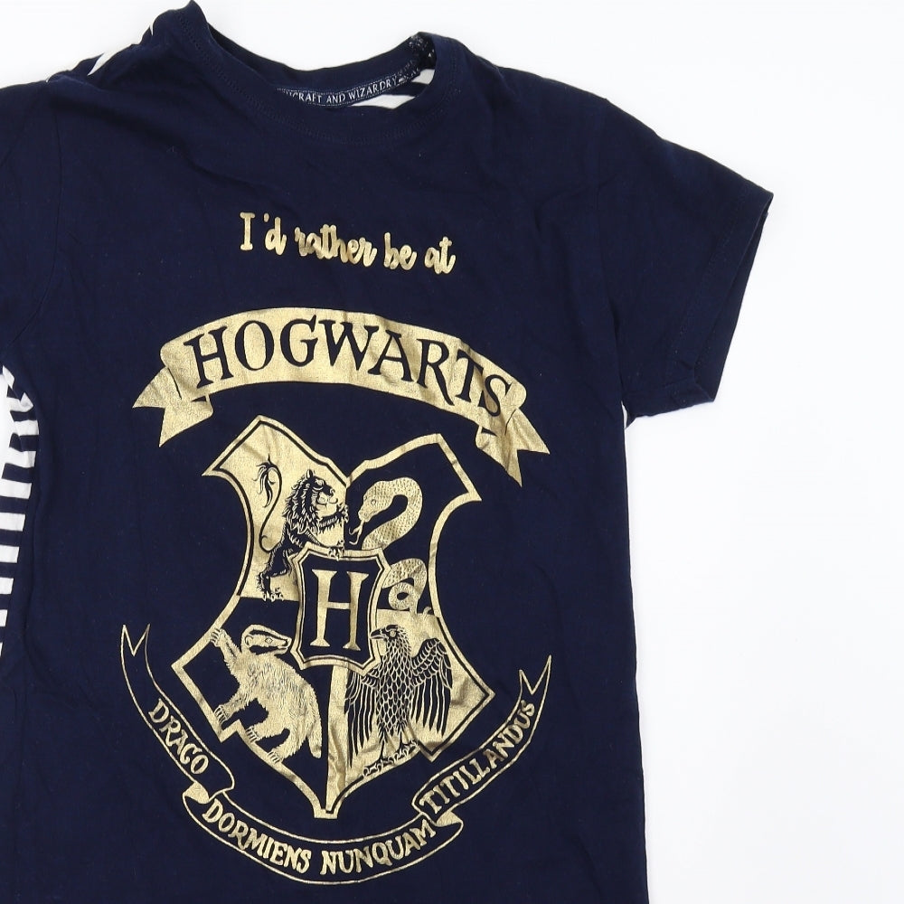 Primark Womens Blue Striped   Nightshirt Size 4  - Harry Potter