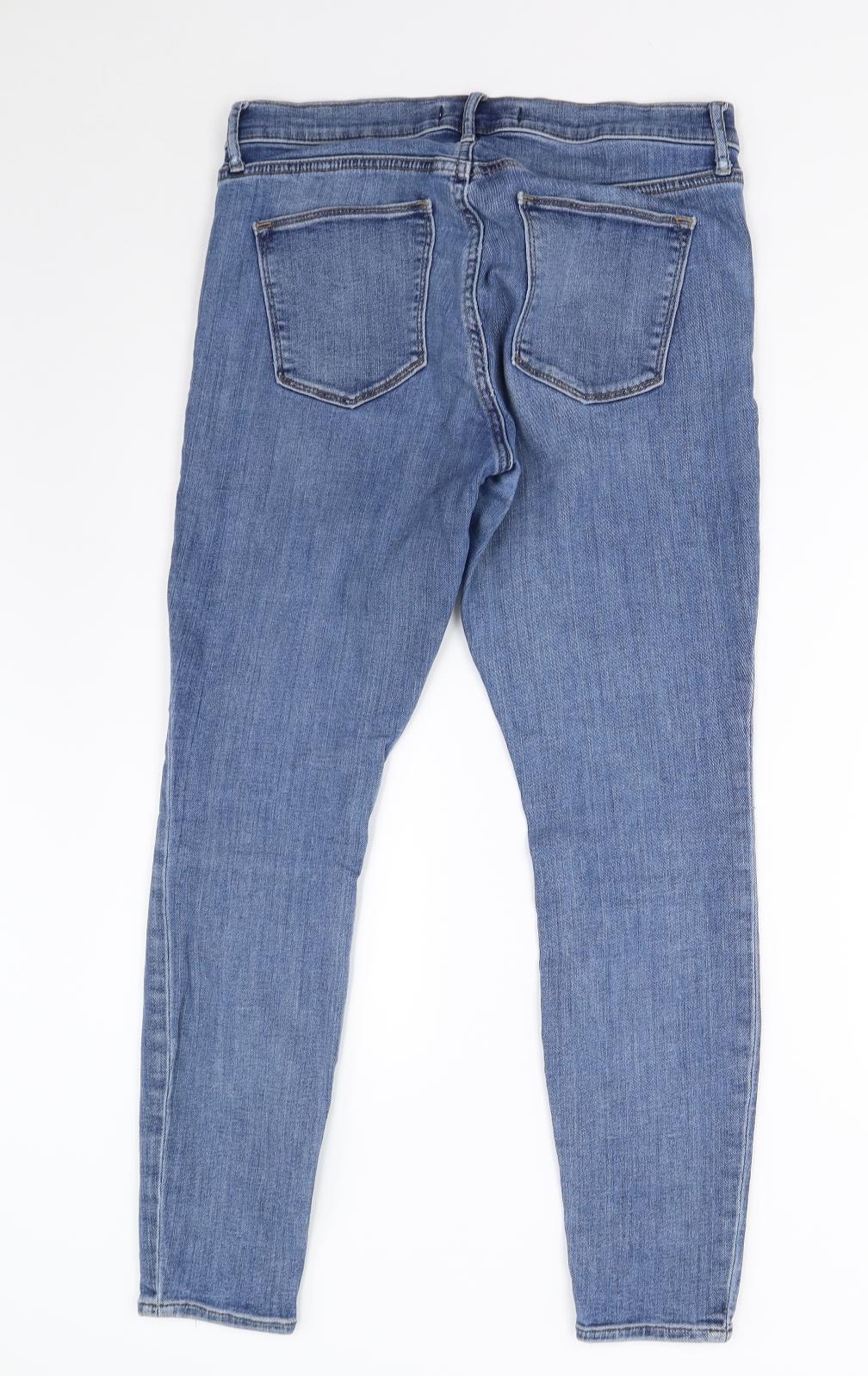 Gap Womens Blue  Denim Skinny Jeans Size 30 L27 in - Short