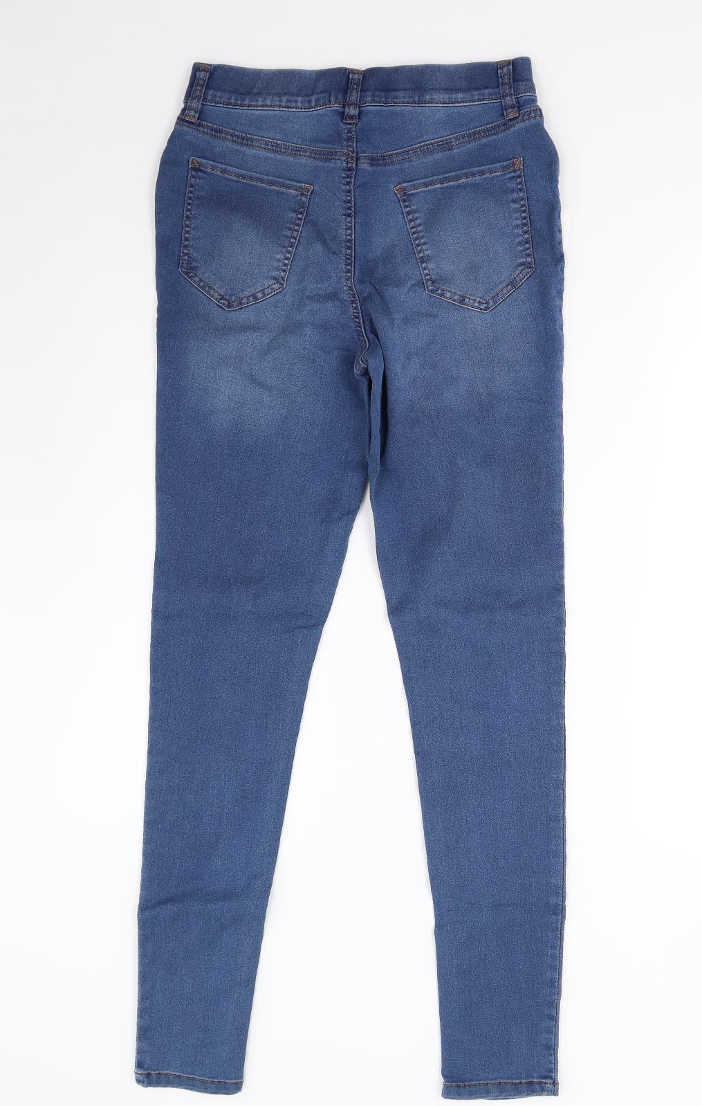 F&F Womens Blue  Denim Jegging Jeans Size 10 L29 in