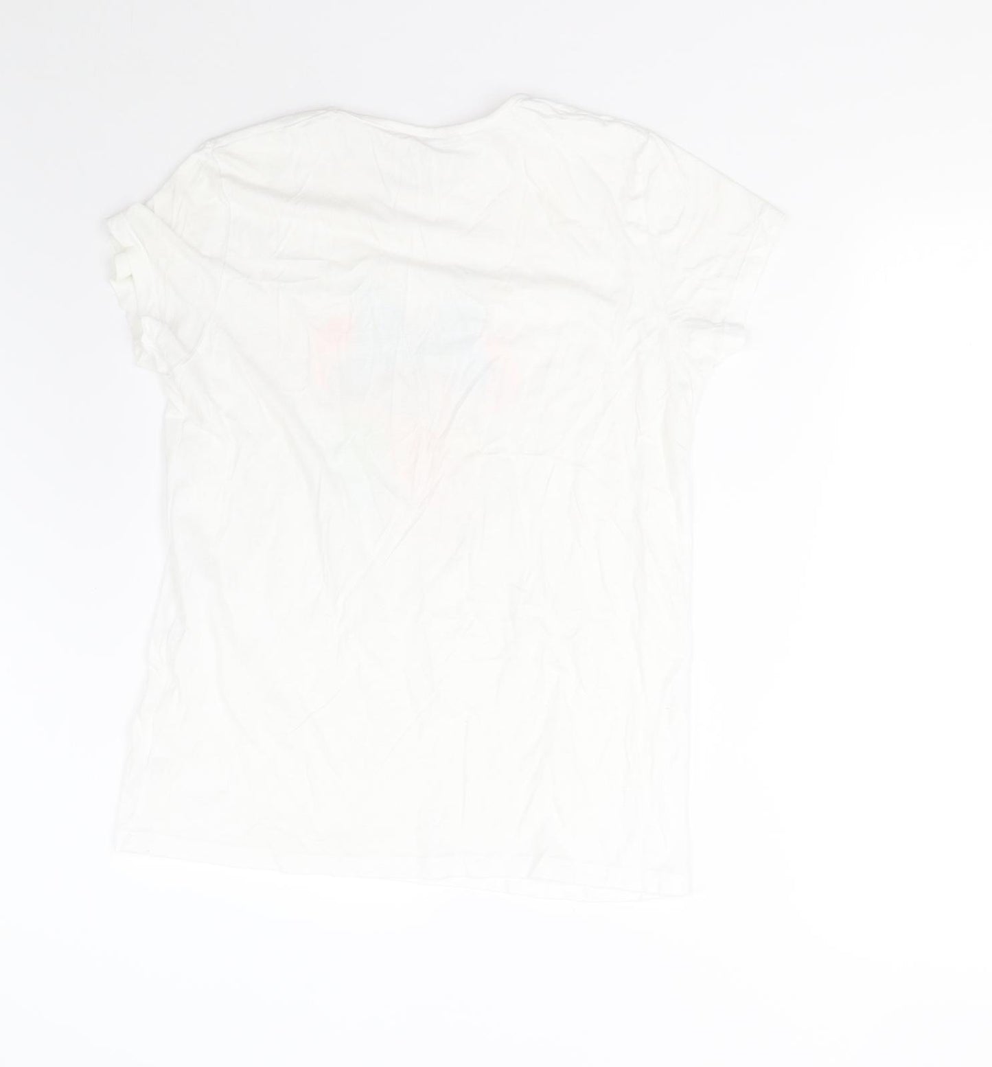 Priamrk Girls White   Basic T-Shirt Size 13-14 Years  - Disney