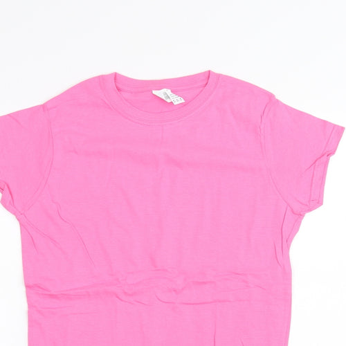 Gilden Womens Pink   Basic T-Shirt Size M