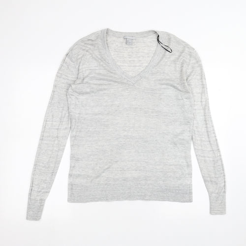 H&M Womens Grey   Basic T-Shirt Size S