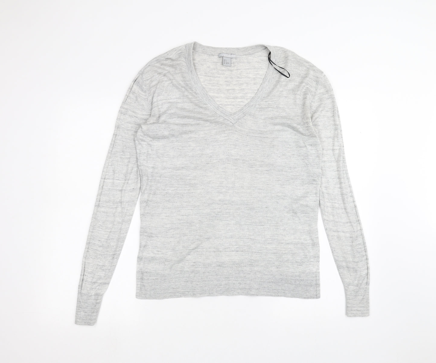 H&M Womens Grey   Basic T-Shirt Size S