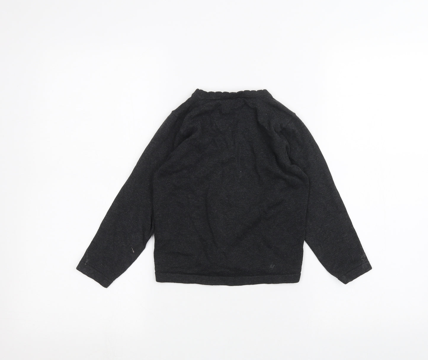 F&F Girls Grey   Cardigan Jumper Size 4-5 Years
