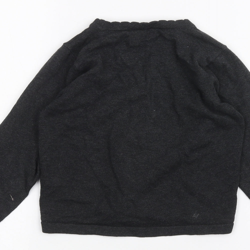 F&F Girls Grey   Cardigan Jumper Size 4-5 Years